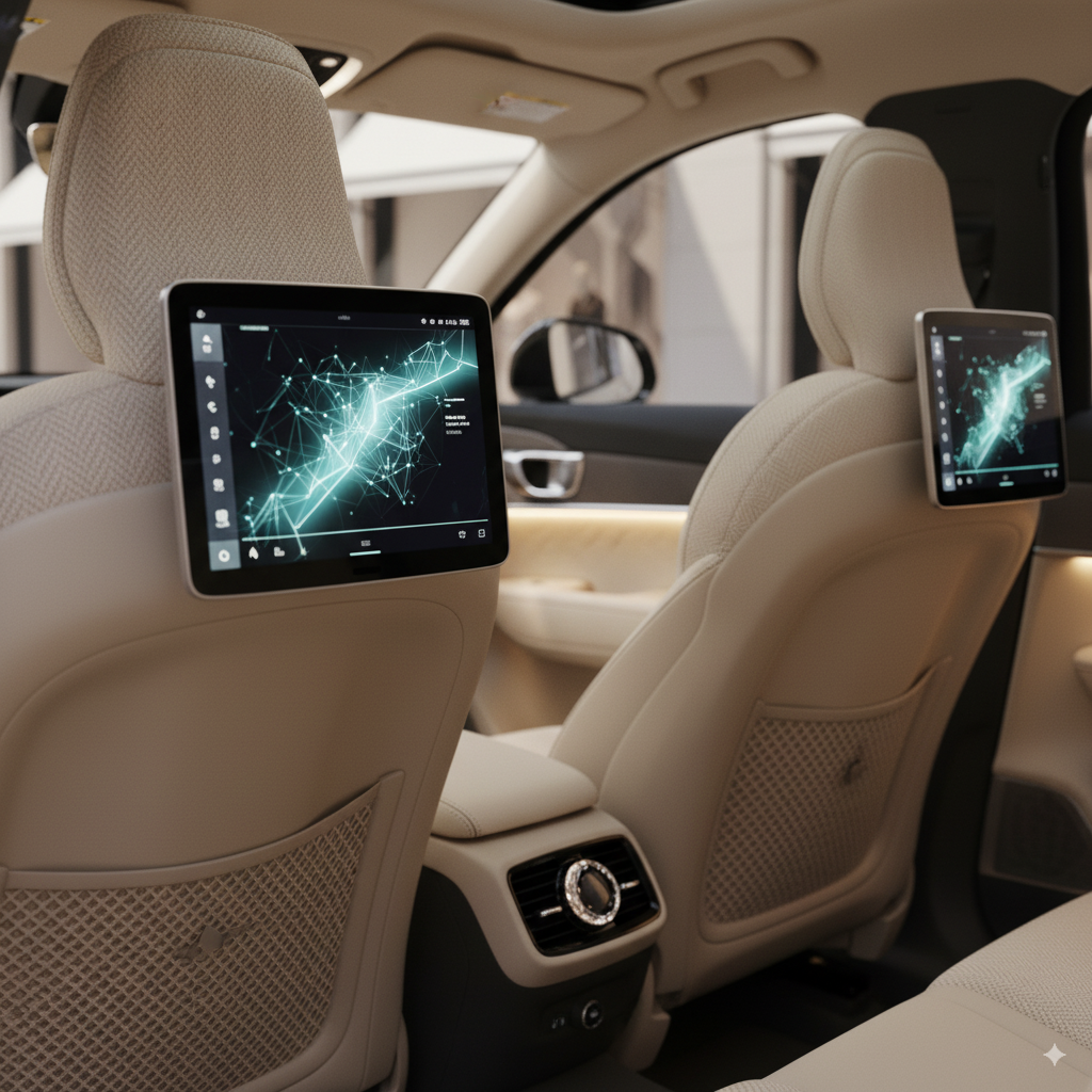 Luxury showroom with premium vehicle display